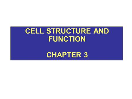 CELL STRUCTURE AND FUNCTION CHAPTER 3. Processes of Life  Growth  Reproduction  Responsiveness  Metabolism.