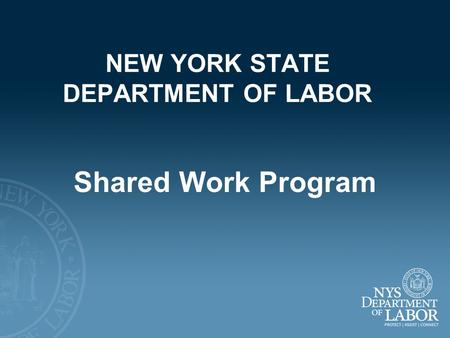 NEW YORK STATE DEPARTMENT OF LABOR