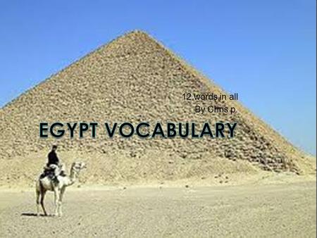 12 words in all By Chris p.. Canopic jars  Jars used in ancient Egypt to hold the internal organs of a mummified body.