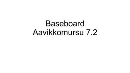 Baseboard Aavikkomursu 7.2. Aavikkomursu Micro- controller Extension port for programming microcontroller and sensor input Resistor RS485 interface chip.