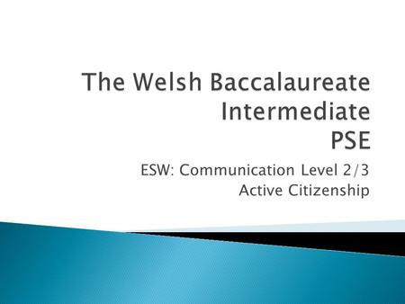 ESW: Communication Level 2/3 Active Citizenship.  What human right is being broken?