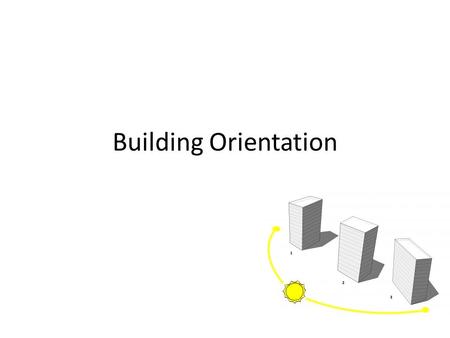 Building Orientation.