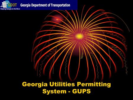 Georgia Utilities Permitting System - GUPS