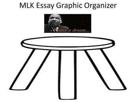 MLK Essay Graphic Organizer. MLK Essay Outline Introduction: – Martin Luther King Jr.’s dream and how has that affected your dream? – _______________________________________________________________________.
