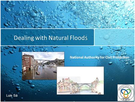 Dealing with Natural Floods National Authority for Civil Protection Luis Sá.