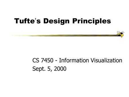 Tufte’s Design Principles