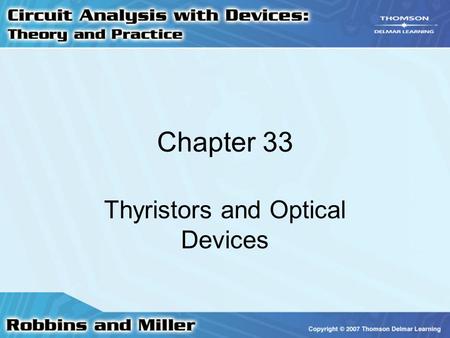 Thyristors and Optical Devices