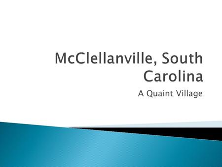 A Quaint Village.  Located in Charleston County  Coastal town  Surrounded by the Francis Marion National Forest.