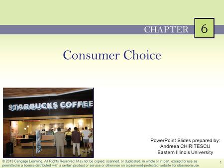 Consumer Choice CHAPTER