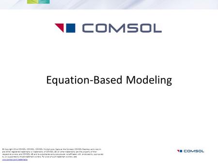 Equation-Based Modeling