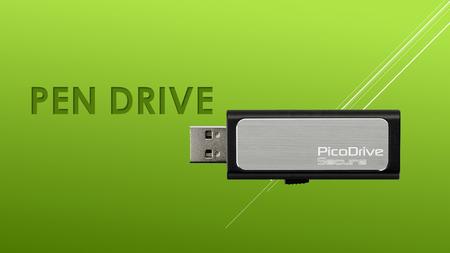 DEFINITION OF A PEN DRIVE A USB drive is a data storage device that includes flash memory with an integrated Universal Serial Bus (USB) interface USB.