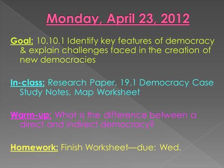 Democracy research paper