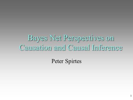 Bayes Net Perspectives on Causation and Causal Inference