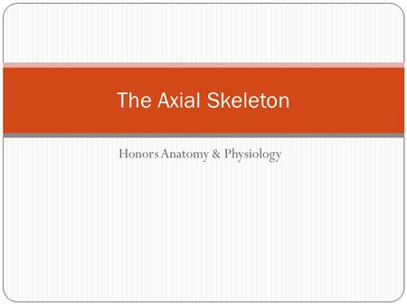 Honors Anatomy & Physiology