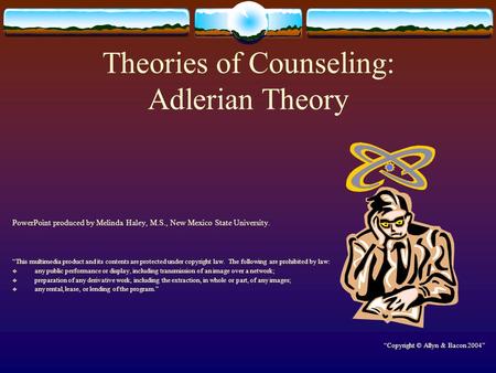 Theories of Counseling: Adlerian Theory