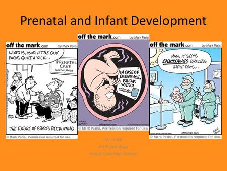 Prenatal and Infant Development Mr. Koch AP Psychology Forest Lake High School.