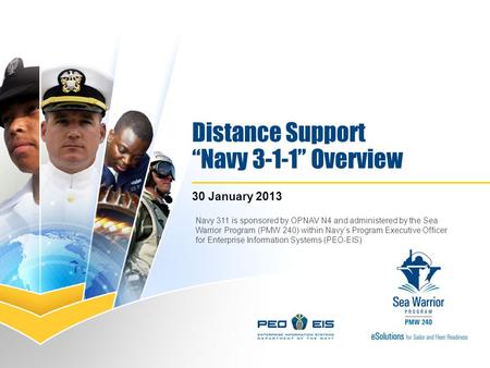 Distance Support “Navy 3-1-1” Overview