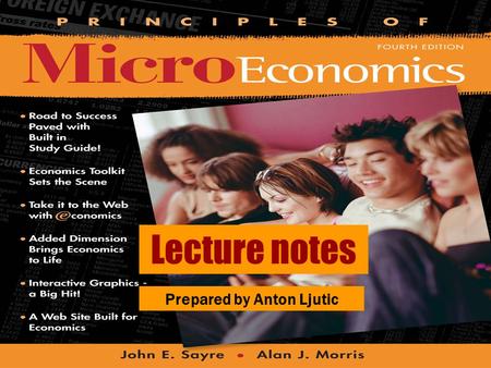 Lecture notes Prepared by Anton Ljutic. © 2004 McGraw–Hill Ryerson Limited Perfect Competition CHAPTER EIGHT.
