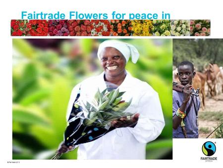 © Fairtrade 2010 Fairtrade Flowers for peace in Africa!