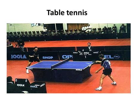 Table tennis. Table Tennis An indoor adaptation of the game of lawn tennis, played on a table sized court, with a small, very light, hollow celluloid.