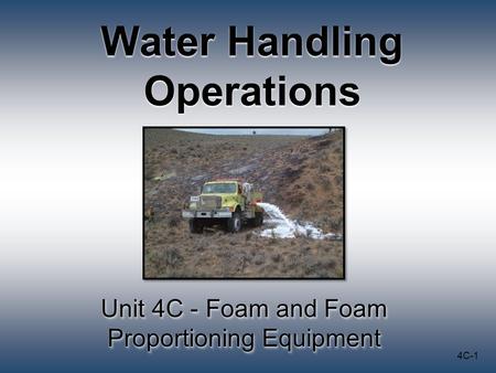 Water Handling Operations