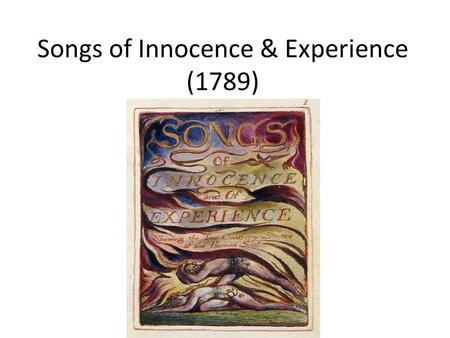 Songs of Innocence & Experience (1789). The Lamb – William Blake (1757 -1827)