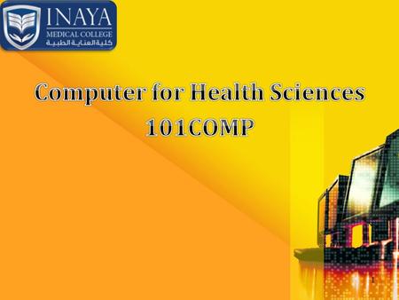 Computer for Health Sciences