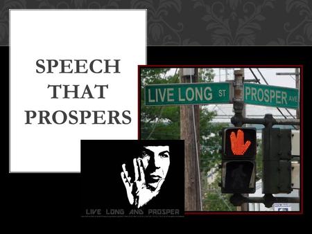 Speech that Prospers.