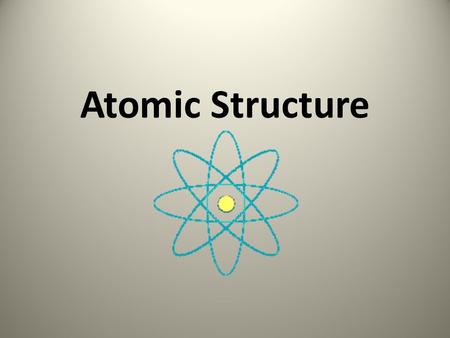 Atomic Structure. Inside an Atom Over time, scientists have come up with many theories about the inside of atoms. Today we believe that an atom has a.
