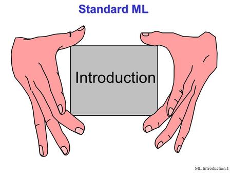 ML Introduction.1 Standard ML Introduction. ML Introduction.2 Includes: Most of the examples Most of the questions Most of the answers... Recommended.