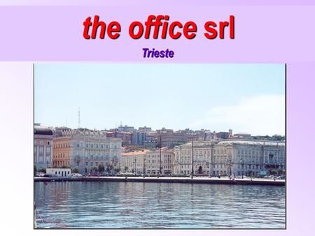 The office srl Trieste. the office srl was set up in 1980. It works in the meeting industry for the organisation and management of events. As a PCO the.