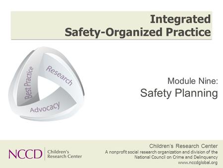 Integrated Safety-Organized Practice