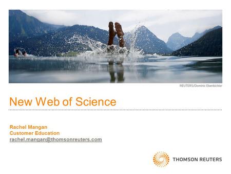 New Web of Science Rachel Mangan Customer Education