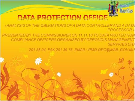 DATA PROTECTION OFFICE
