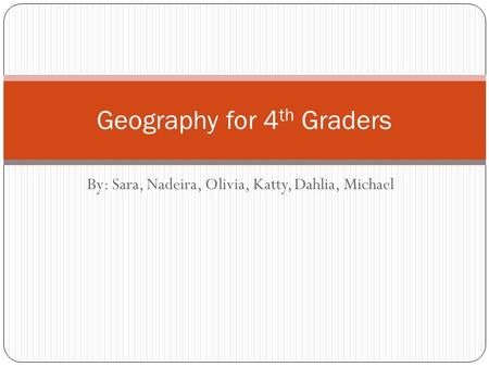 Geography for 4th Graders