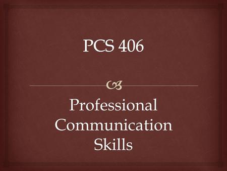 Professional Communication Skills. Effective Cover Letters.