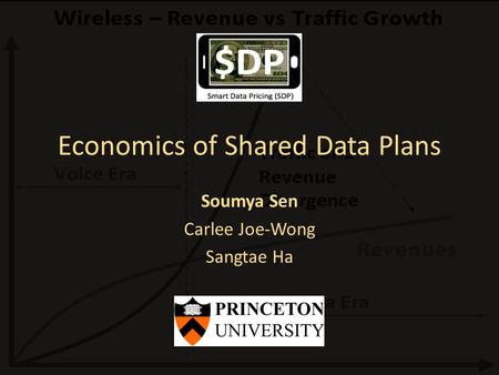 Economics of Shared Data Plans Soumya Sen Carlee Joe-Wong Sangtae Ha.