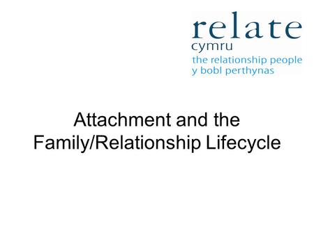 Attachment and the Family/Relationship Lifecycle.