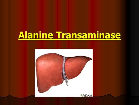 Alanine Transaminase.