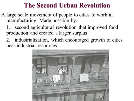 The Second Urban Revolution