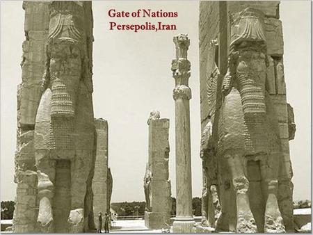 Gate of Nations Persepolis,Iran. The Eastern Mediterranean Association of Medical Editors (EMAME): A New Partner in the World of Medical Journalism Farhad.