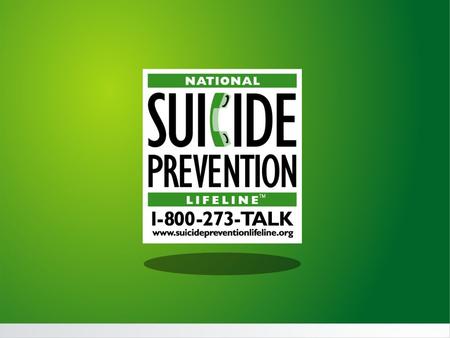 LIFELINE ONLINE COMMUNICATIONS Amanda Lehner Online Communications Manager National Suicide Prevention Lifeline 1-800-273-TALK (8255)