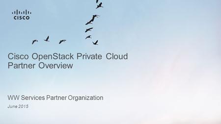 Cisco OpenStack Private Cloud Partner Overview