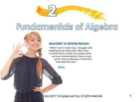 Fundamentals of Algebra