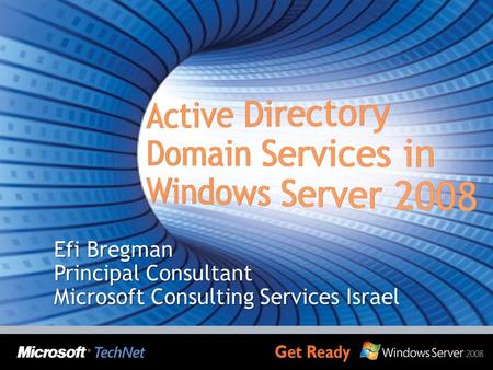 Efi Bregman Principal Consultant Microsoft Consulting Services Israel.