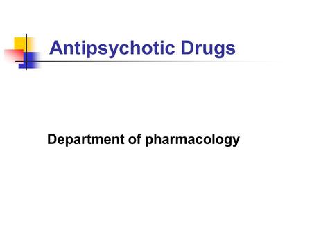 Department of pharmacology