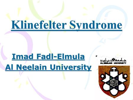 Imad Fadl-Elmula Al Neelain University