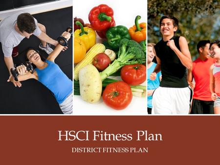 HSCI Fitness Plan District fitness plan.