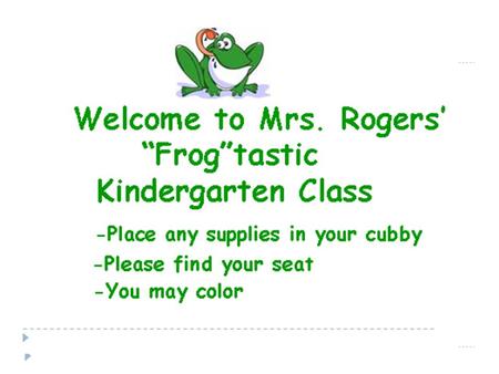 The Kindergarten Day 8:30Students Arrive 8:40-9:00Morning Meeting 9:00-9:30Reader’s Workshop 9:30-10:00Writers Workshop 10:00-10:55Skills Lesson/Centers.