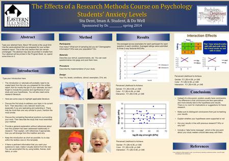 The Effects of a Research Methods Course on Psychology Students’ Anxiety Levels The Effects of a Research Methods Course on Psychology Students’ Anxiety.
